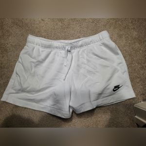 White Nike Sweatshort